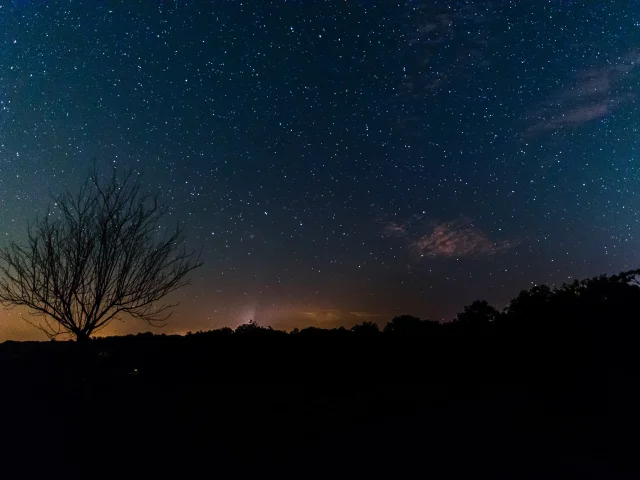 Ciel étoilé, triangle noir du Quercy