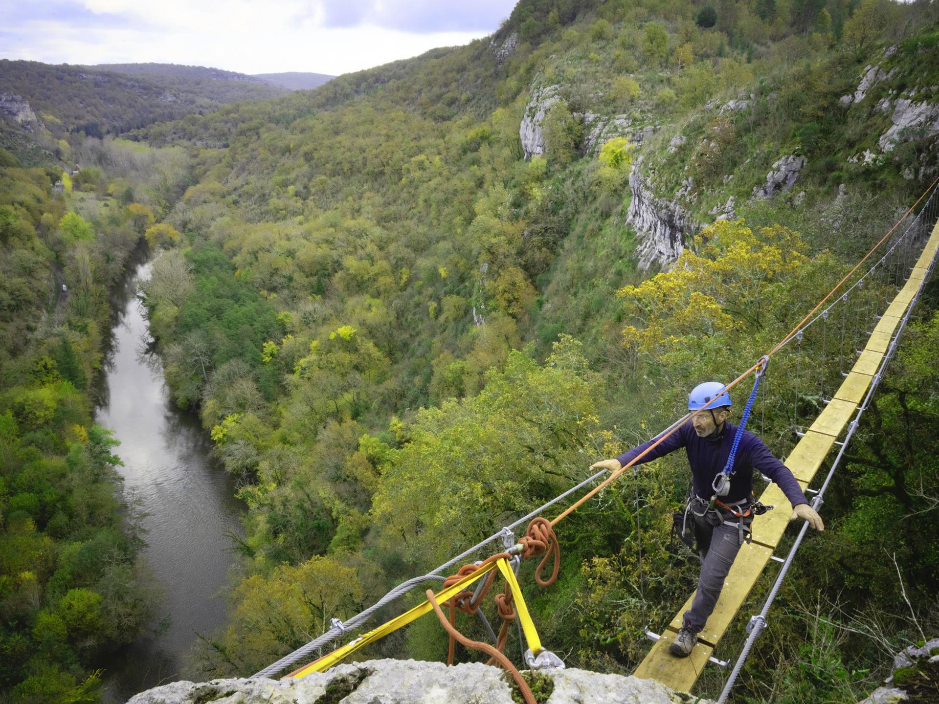 Via Ferrata dans le Lot