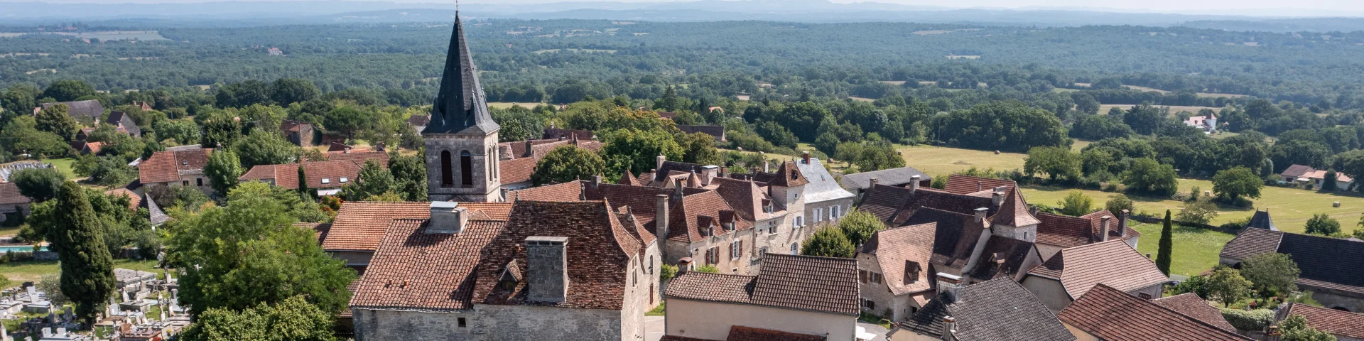 Vue drone d'Espédaillac