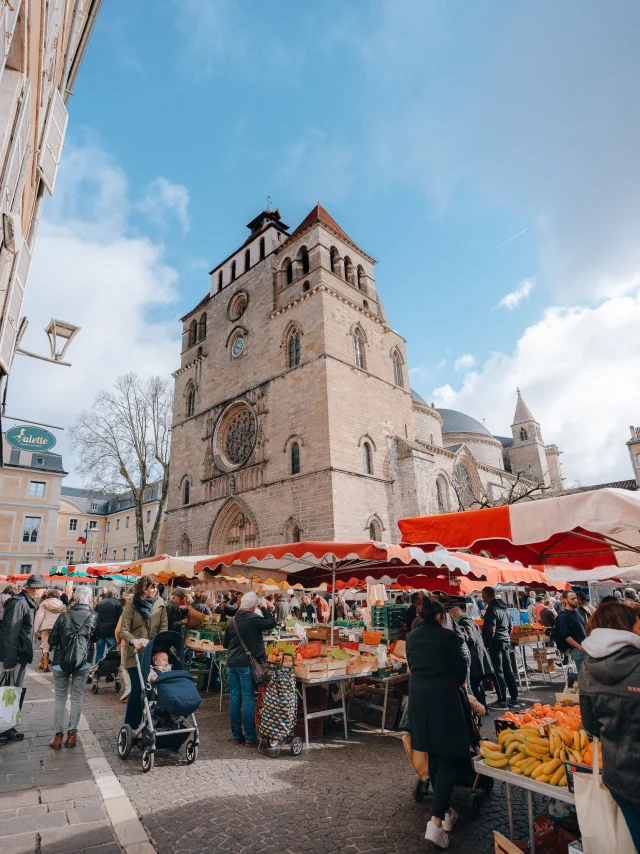 Jour de marché à Cahors
