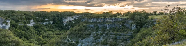 Coucher de Soleil au canyon de l'Alzou