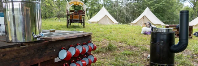 Les équipement du campement Nomades des Terres