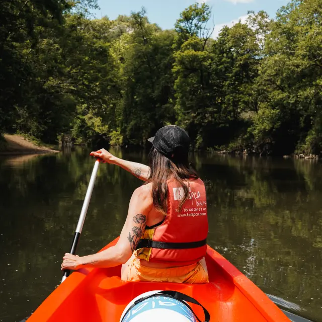 Canoë sur le Célé