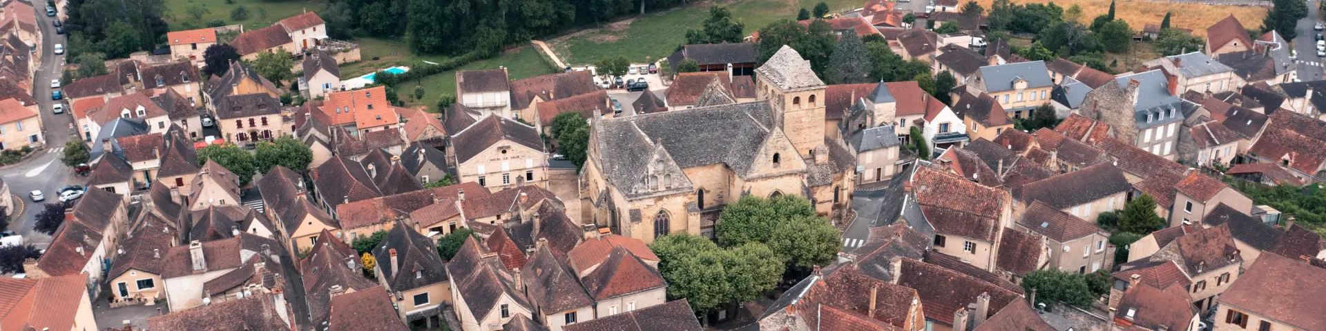 Vue aérienne de Salviac