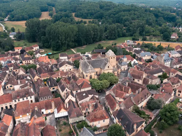 Vue aérienne de Salviac