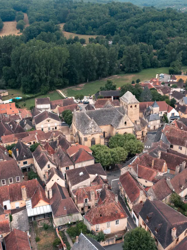 Vue aérienne de Salviac