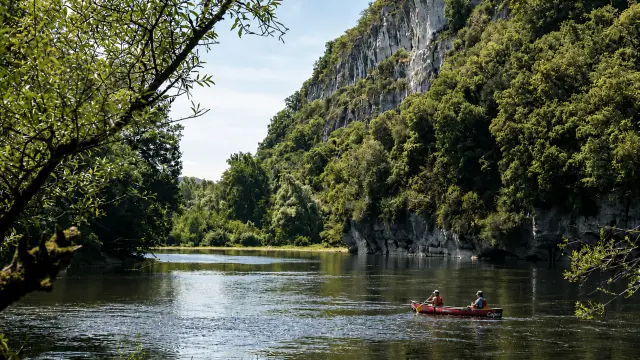 Canoe sur la vallée de la Dordogne