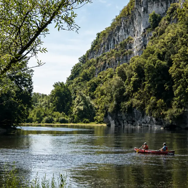 Canoe sur la vallée de la Dordogne