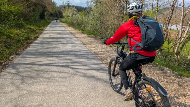 Sur la voie verte Arcambal - Cahors