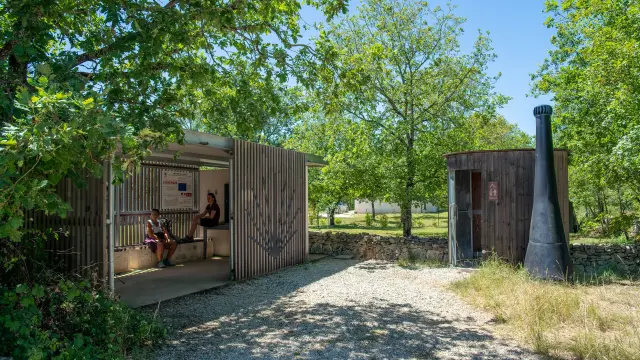 Halte pèlerin d'Emelies à Lalbenque