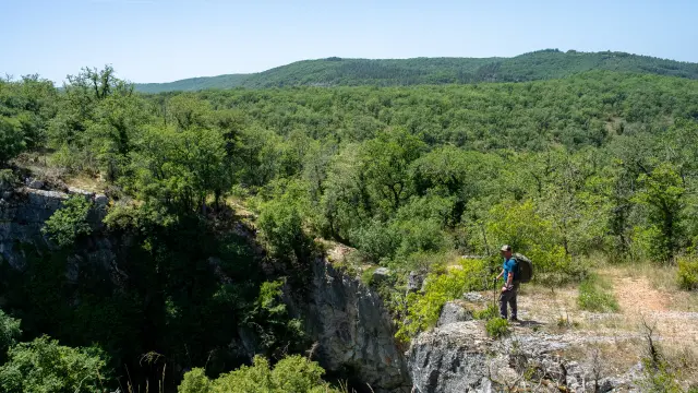 Halte à L'Igue de Crégols classé Geosite
