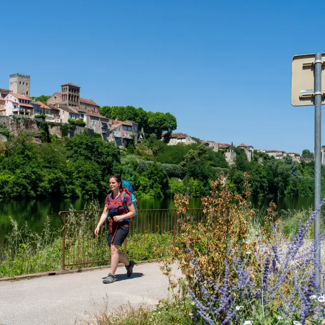 Arrivée à Cahors sur le circuit du Géoparc