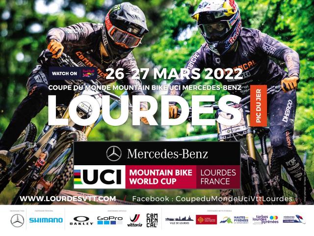 Affiche coupe du monde Dh Uci VTT 2022