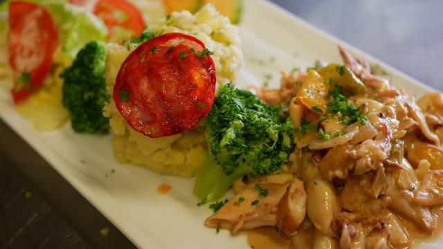 Assiette de chipirons au Roi Albert à Lourdes