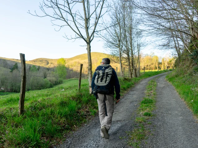 Marcheur près d'Ayné