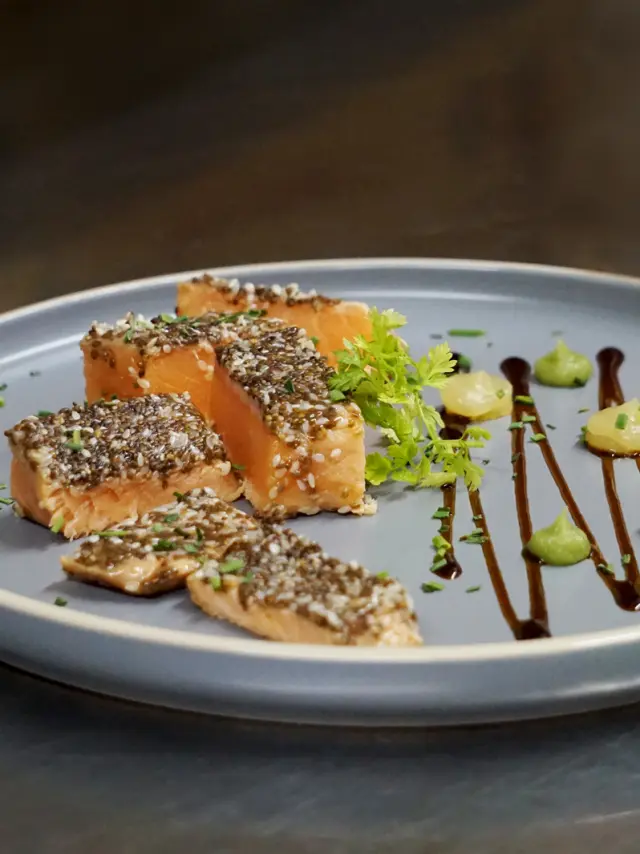 Tataki de truite des Pyrénées