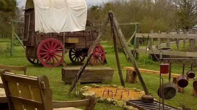 Valise à Cheval - chariot de cowboy