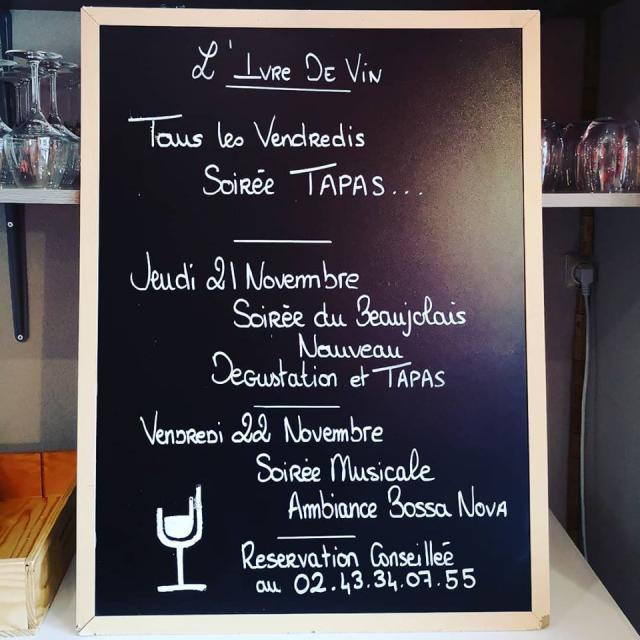 Soirée Tapas à l'Ivre de vin