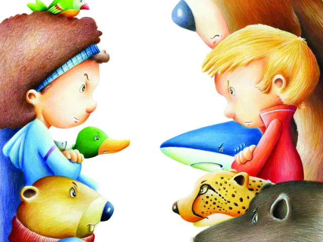 Bruno Robert discussion d'enfants