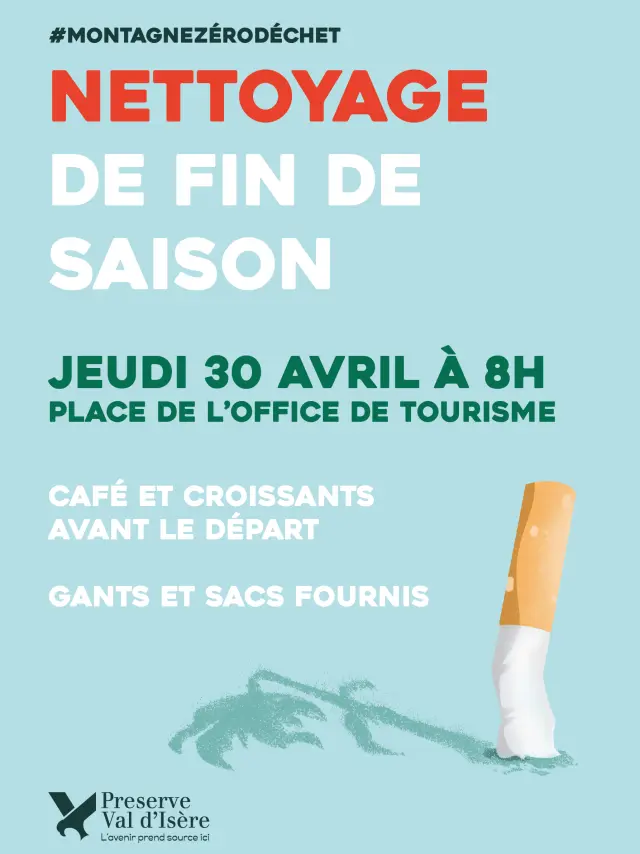 Affiche Nettoyage Fin De Saison