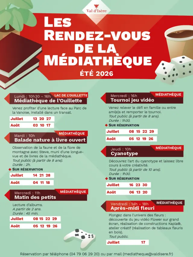 Affiche Mediatheque Ete 2026