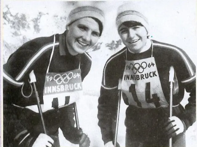 Christine et Marielle Goitschel lors des Jeux Olympiques d’hiver d’Innsbruck en 1964.