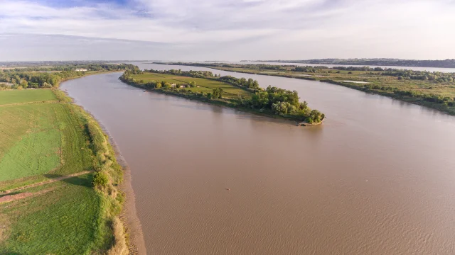 Drone view of the estuary