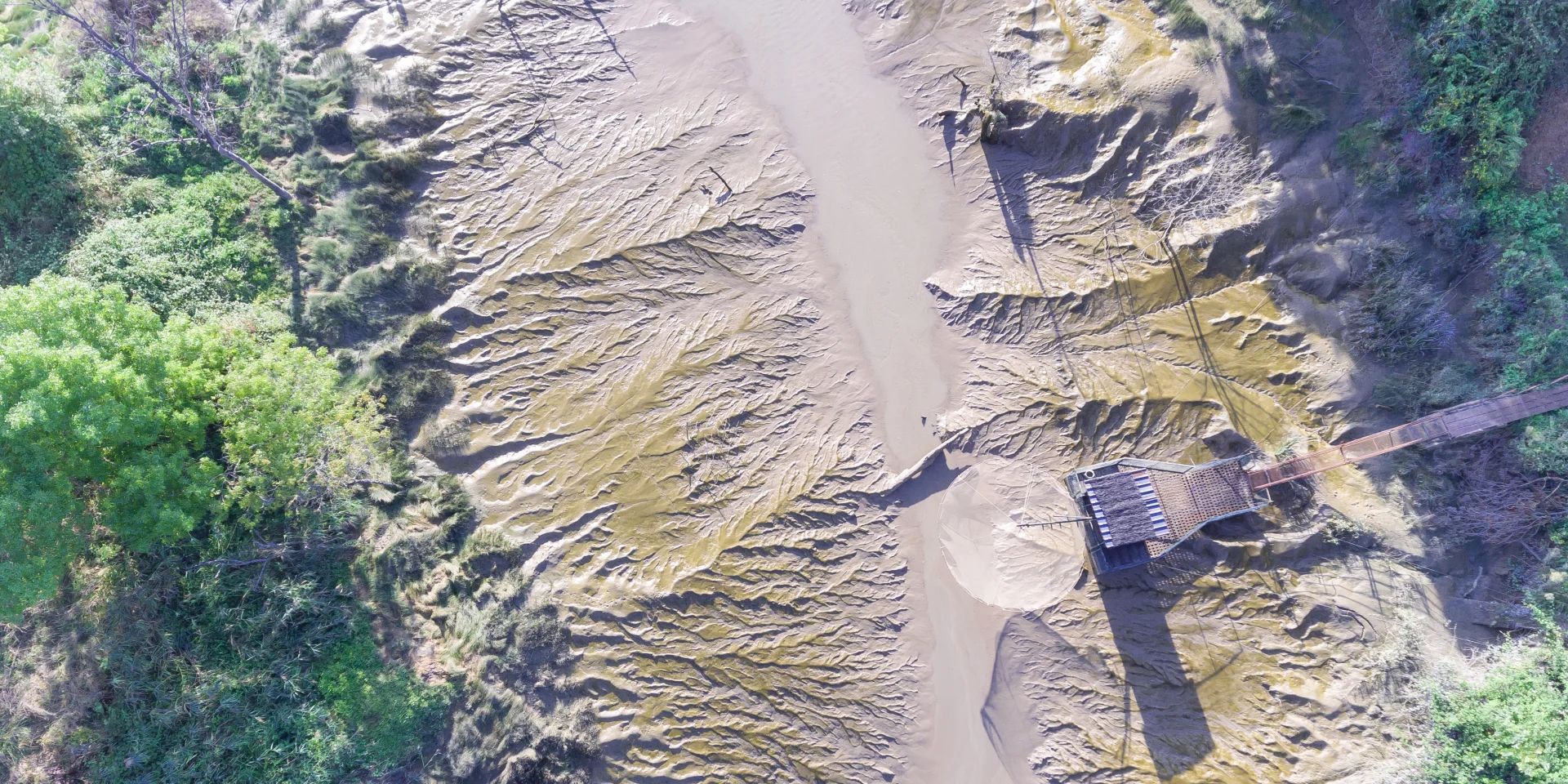 Vue drone de l'estuaire