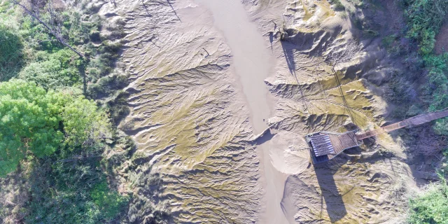 Vue drone de l'estuaire