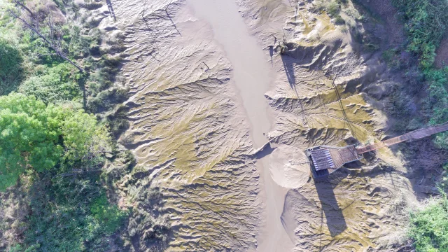 Vue drone de l'estuaire