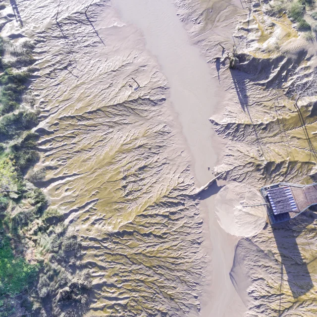 Vue drone de l'estuaire