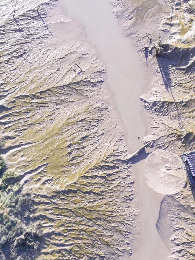 Vue drone de l'estuaire