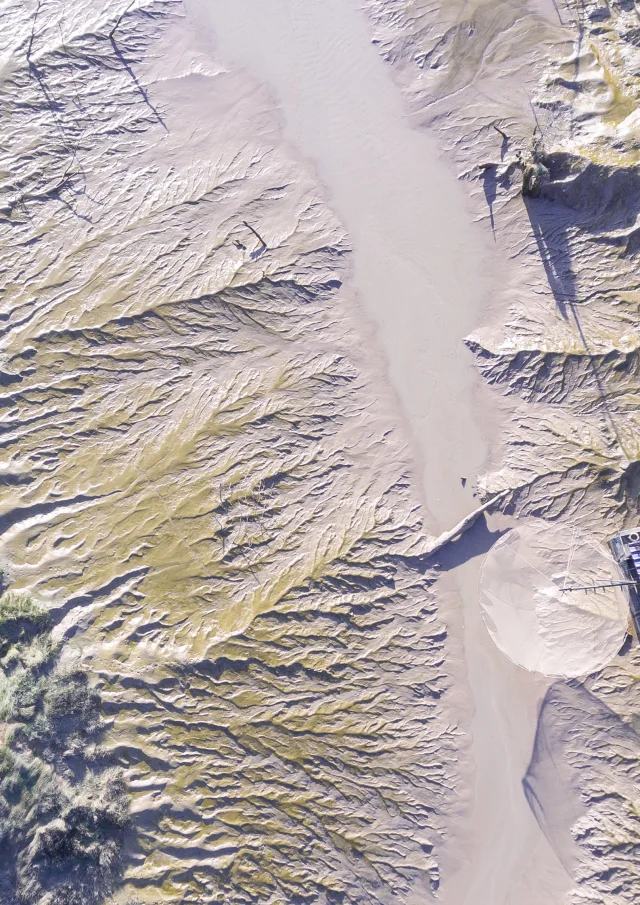 Vue drone de l'estuaire