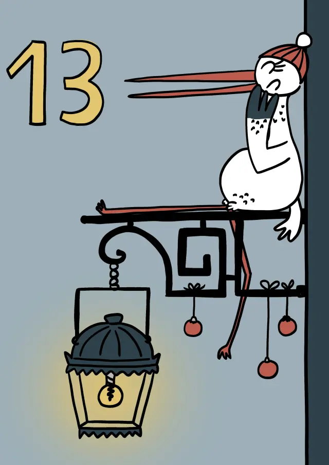 Calendrier Avent 13 Lampadaire Copie