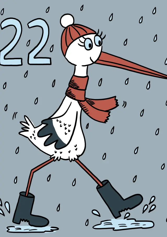 Calendrier Avent 22 Cigogne Bottes Copie