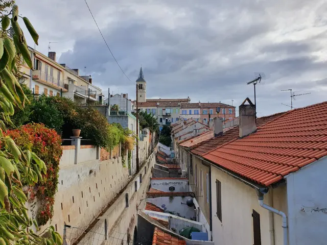 Habitations et maison dans le village de l'Estaque