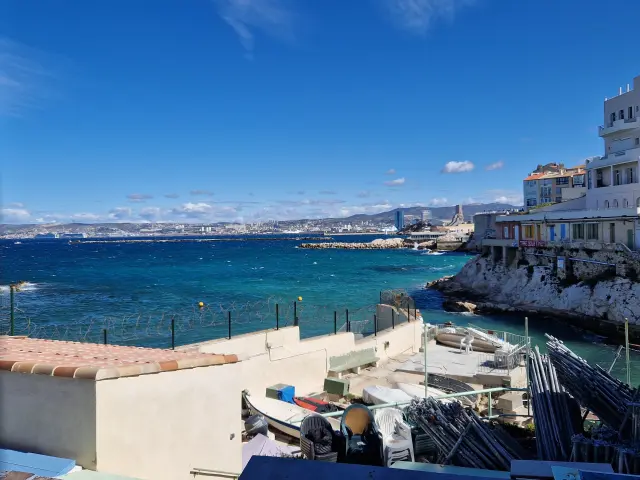 Vue sur la mer depuis Malmousque