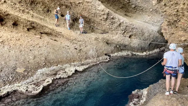 Adventure trail Trou Souffleur Climbing La Ciotat Joomtcm 53