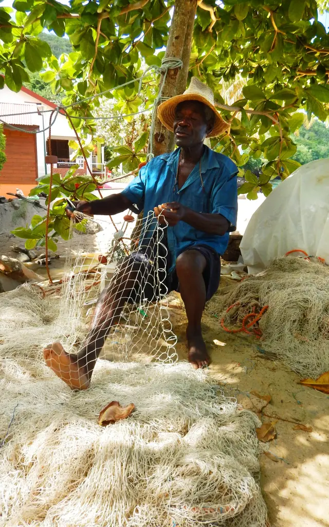 West Indian fisherman Grande-Anse-d'Arlet Martinique