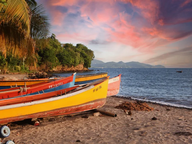 Coucher de soleil Plage Yole Schoelcher Martinique