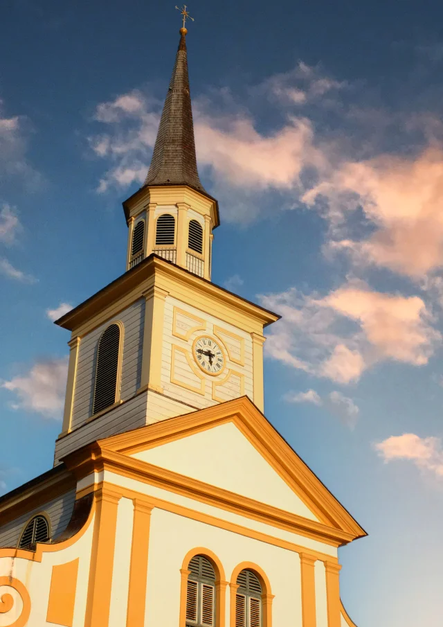 Église Saint-Jacques Couché de soleil Carbet Martinique