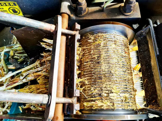 Crushing Sugar cane A1710 François Martinique