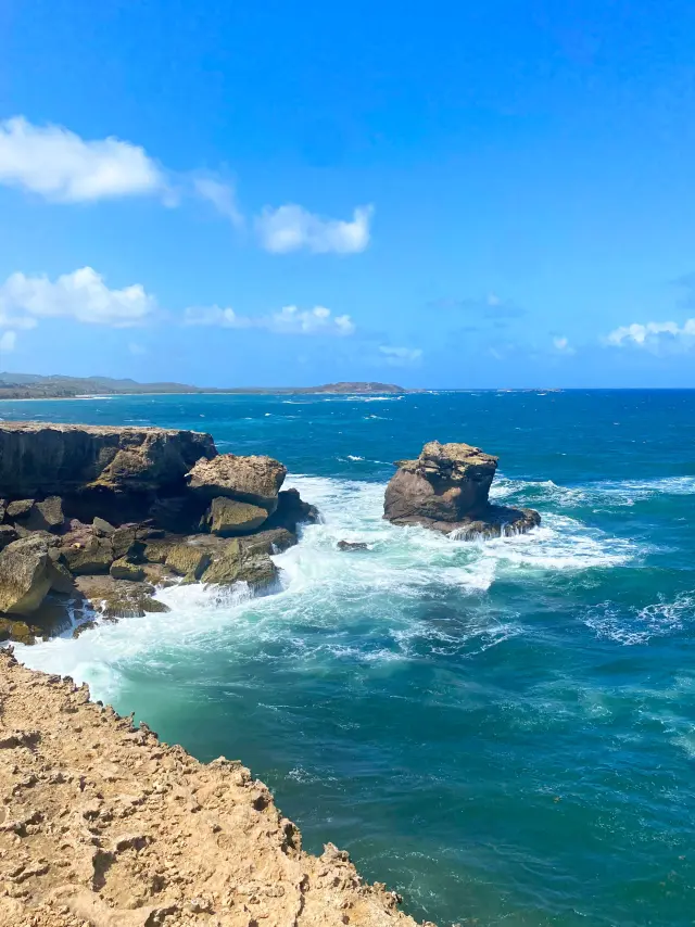 Petrification savannah Atlantic Ocean Sainte-Anne wave Martinique