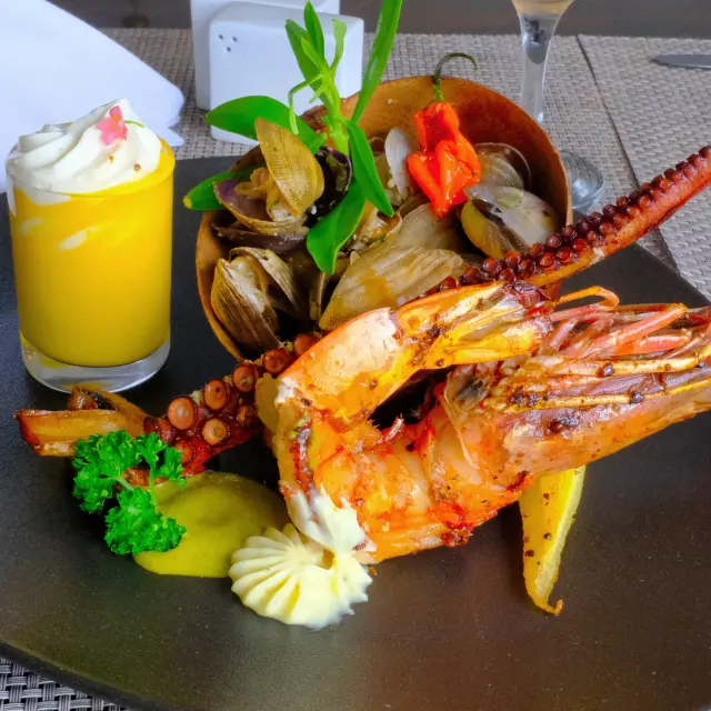 Delim's Shrimp Chatrou Clam Dish Sainte-Anne Martinique