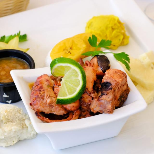 Fricassee of catrou Le Bambou Morne-Rouge Martinique