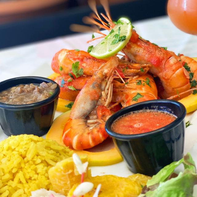 Crayfish fricassee Le Bambou Morne-Rouge Martinique