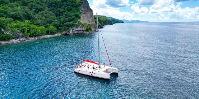 Baignade Catamaran Kokoumdo Trois îlets Martinique