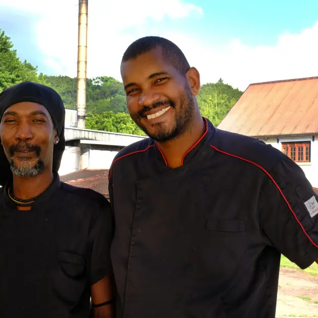 Chef Gilles Malidor Cane mill Distillery Depaz Saint-Pierre Martinique