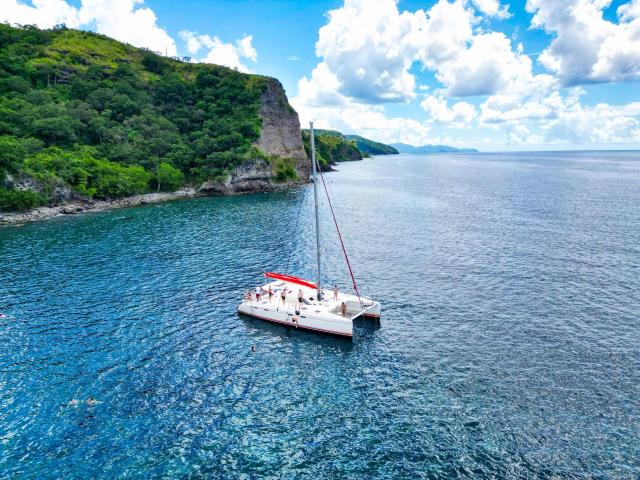 Baignade Catamaran Kokoumdo Trois îlets Martinique