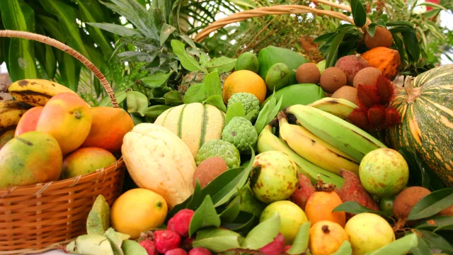 Mixed exotic fruit Antilles Martinique